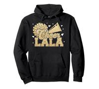 Cheer Lala - Grand éventail de Pom-Pom Girls - Noir et Jaune - Pompon doré Sweat à Capuche
