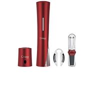 Cheer Moda Skyline Coffret cadeau tire-bouchon électrique Batterie Rouge Accessoires de cuisine (Rouge)