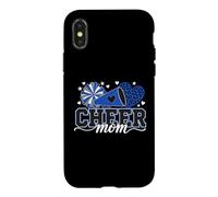 Cheer Mom Blue Cheerleader Game Day Cheer Mama Football Moms Coque pour iPhone X/XS