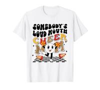 Cheer Mom Typographie de Pom-Pom Girl rétro T-Shirt