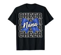 Cheer Nana My Favorite Cheerleader Calls Me Nana Gigi Blue T-Shirt