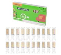 CHEERBEE Ampoule G9 LED 3W 480LM Blanc Chaud 2700K, Équivalent 40W Halogène, Capsule G9 Non Dimmable, Classe Énergétique C, Sans Scintillement, Pour Lustre et Plafonnier, Lot de 20
