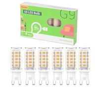 CHEERBEE Ampoule G9 LED 3W 480LM Blanc Chaud 2700K, Équivalent 40W Halogène, Capsule Non Dimmable, Classe Énergétique C, Pour Lustre, Plafonnier et Applique Murale, Lot de 6.