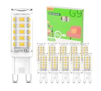 CHEERBEE Ampoule G9 LED 3W 480LM Blanc Neutre 4000K, Équivalent 40W Halogène, Capsule G9 Non Dimmable, Classe Énergétique C, Pour Lustre, Plafonnier et Applique Murale, Lot de 10