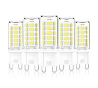 CHEERBEE G9 LED Dimmable Blanc Froid 6000K, G9 Ampoule LED 3W Équivalent à Ampoules Halogènes 28W 33W 40W, 345LM, AC 220V-240V, Sans Scintillement, Paquet de 5