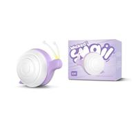 Cheerble Jouet Chat Interactif, Wicked Snail, Jouet Interactif Intelligent d'intérieur pour Chat avec Lumière LED, Jouet Automatique, 2 Modes, Charge DC, Cadeaux pour Chats (Violet)