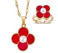 CHEERELAX Bague anti-stress pour femme - Colliers rotatifs en forme de trèfle à quatre feuilles - Anneaux anti-anxiété - En acier inoxydable - Jouet pour adultes souffrant de stress