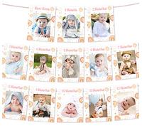 Cheereveal Fournitures de Photo pour Premier Anniversaire - Arc-en-ciel - Bannière d'anniversaire pour Filles - Thème Bohème - Décoration de 1er Anniversaire