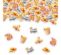 Cheereveal Lot de 200 confettis en papier imprimé en forme de pépites de poulet pour fête prénatale, fête prénatale, anniversaire, décoration de table