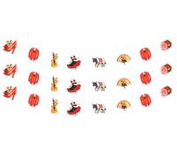 Cheereveal Lot de 3 guirlandes sur le thème de l'Espagne, décorations de fête d'anniversaire espagnole, bannière flamenco, rouge et jaune sur le thème de l'Espagne