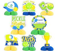 Cheereveal Lot de 8 centres de table en nid d'abeille, Just One More Game/Life is Short Play/Just Dink It pour décoration de fête d'anniversaire ou de retraite