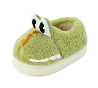 Cheerful Mario 1-5 Année Bebe Chausson Enfant Fille Garçon Peluche Pantoufle Hiver Chaud Mignon Antidérapants Vert 27 EU