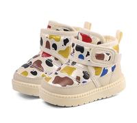 Cheerful Mario Bottines Bébé Fille Garçon Hiver Bottes Chaussures pour Tout-petit Doublure en Peluche Chaude Beige 25 EU