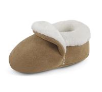 Cheerful Mario Chaussons Bébé Garçon Fille Pantoufles Bebe Hiver Chaussures Doublure en Peluche Chaude Marron 6-12 Mois