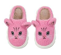 Cheerful Mario Hiver Chaussons Fille Enfant Chat Chaud Peluche Pantoufle avec Forme Mémoire Sole Rose 28 EU