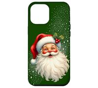 Cheerful Santa with Holly & Sparkles - Holiday Art Coque pour iPhone 12 Pro Max