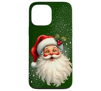 Cheerful Santa with Holly & Sparkles - Holiday Art Coque pour iPhone 13 Pro Max