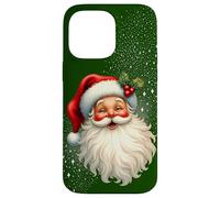 Cheerful Santa with Holly & Sparkles - Holiday Art Coque pour iPhone 14 Pro Max