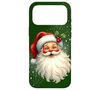Cheerful Santa with Holly & Sparkles - Holiday Art Coque pour iPhone 17 Pro Max