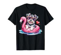 Cheerful Summer Flotteur de Piscine Motif Flamant Rose T-Shirt