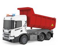 Cheerful Toys Camion à Benne - Scania 26,3CM Jouet Camion Chantier avec éclairage et Son, Robuste Véhicule de Construction pour Enfants