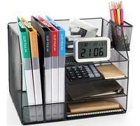 Cheerhom Organisateur de bureau à 4 étages, empilable, porte-magazines, convient pour le stockage de fichiers sur le bureau