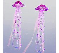 Cheerland Kit de méduses Violettes irisées pour décoration de fête sous la mer, Petite sirène, Centre de Table à Suspendre, décoration océanique, Anniversaire, Mariage, fête prénatale