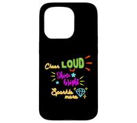 Cheerleader Cheer Loud Shine Bright Cheerleaders Cadeau Coque pour iPhone 15 Pro
