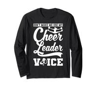 Cheerleader Funny Cheerleader Don't Make Me Use My Voice Manche Longue