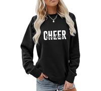 Cheerleader Sweatshirt, Cheerleading Sweater Women Crewneck Pullover Tops Funny Cheer Leader Cheer Coach Shirt Gifts