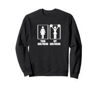 Cheerleader Votre Petite Amie Ma Copine Funny Cheerleading Sweatshirt