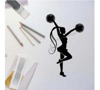 Cheerleader Wall Decal Cheerleading Thème Decal Gymnastique Danse Sport Wall Sticker Vinyle Decal Accueil Chambre Décor Mura57X35CM