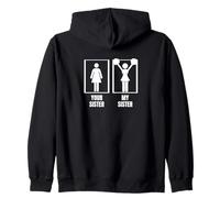 Cheerleader Your Sister My Sister Brother Cheerleading Sweat à Capuche