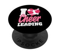 Cheerleading Heart I Love Cheerleading PopSockets PopGrip Adhésif