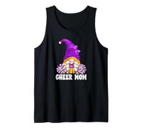 Cheerleading Mom GNOME with Purple Pom Poms for Cheer Mom Débardeur