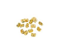 Cheeroyal 12/24/36pcs Boucles d'Oreilles Papillon Dos, Verrouillage d'Oreille Sécurisé de Remplacement en Or pour Boucles d'Oreilles, Fabrication de Bijoux,Or (12pcs)