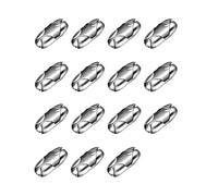 Cheeroyal Lot de 15 connecteurs de chaîne à billes verticales de rechange en acier inoxydable de 4,5 mm