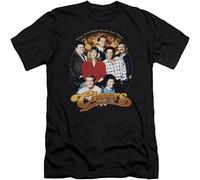 Cheers 80'S TV Show NBC Group Shot Adult Slim T-Shirt Tee Black XL