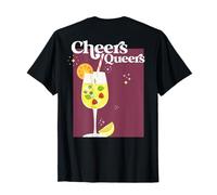 CHEERS QUEERS X LGBTQIA LGBTQ Gay Pride Month Love BACKPRINT T-Shirt
