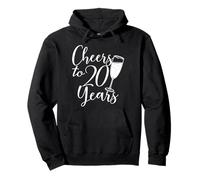Cheers to 20 Years, Homme et Femme, 20e Anniversaire Sweat à Capuche