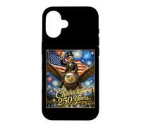 Cheers to 250 Years Drapeau américain Lincoln Eagle Beer Drinking Coque pour iPhone 16