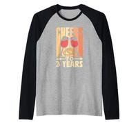 Cheers to 3 Années Jubilé Mariage Anniversaire De Mariage Trois Manche Raglan