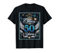 Cheers to 50 Years Old Wedding Anniversary 50th Birthday T-Shirt