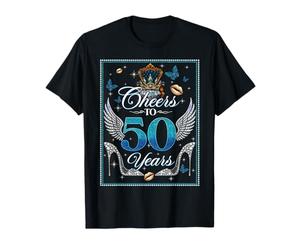 Cheers to 50 Years Old Wedding Anniversary 50th Birthday T-Shirt