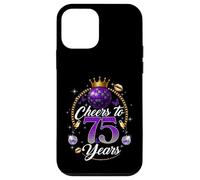 Cheers to 75 Years Old Wedding Anniversary 75th Birthday Coque pour iPhone 12 Mini