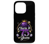 Cheers to 75 Years Old Wedding Anniversary 75th Birthday Coque pour iPhone 13 Pro