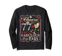 Cheers to 77 Fabulous Since 1948. Women’s 77th Birthday Manche Longue