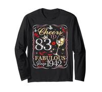 Cheers to 83 Fabulous Since 1942. Women’s 83rd Birthday Manche Longue