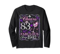 Cheers to 83 Fabulous Since 1942. Women’s 83rd Birthday Manche Longue