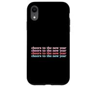 Cheers to a New Year Retro Happy New Year Eve Celebration Coque pour iPhone XR